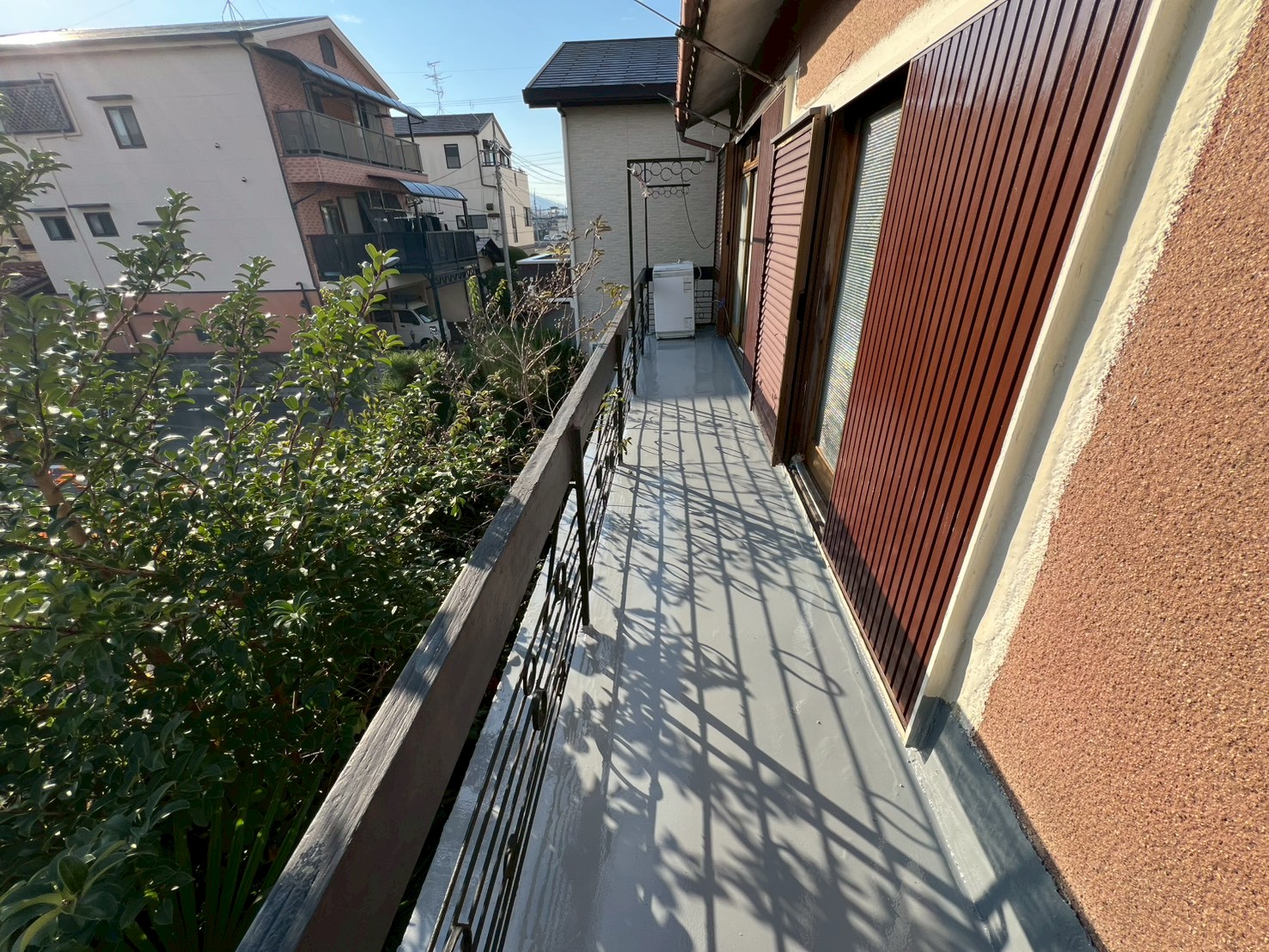 八尾市　興教寺　ウレタン密着防水