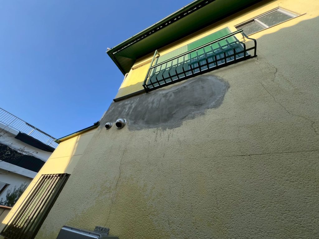 阪南市外壁左官補修