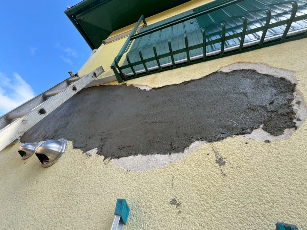 阪南市外壁左官補修